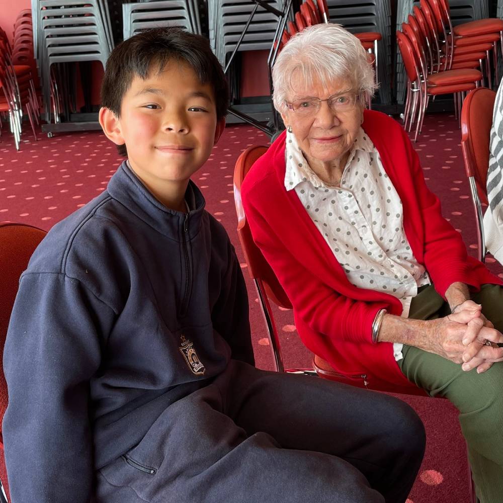 Lifeview residents join Caulfield Grammar students for Human Community Library